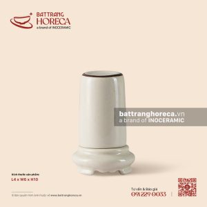Lọ (ống) tăm dáng trụ 4 x 6cm - Trứng Sáo