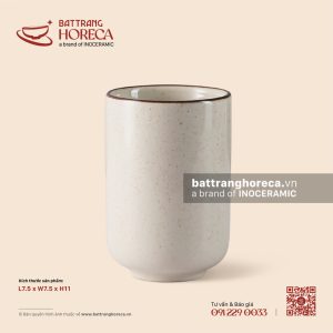 Ly (cốc) trụ cao 7.5cm - Trứng Sáo
