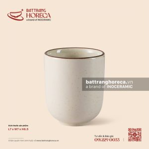 Ly (cốc) trụ thấp 7cm - Trứng Sáo