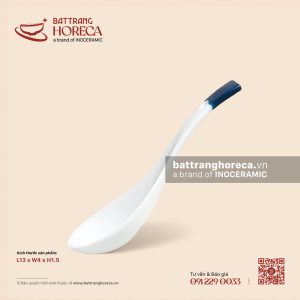 Thìa cơm cong 13 x 4cm - Minh Nguyệt chỉ xanh