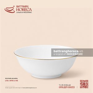 Tô (bát) loe 16cm - Minh Nguyệt chỉ vàng