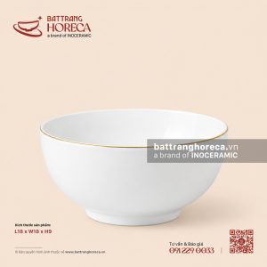 Tô (bát) sâu 18cm - Minh Nguyệt chỉ vàng