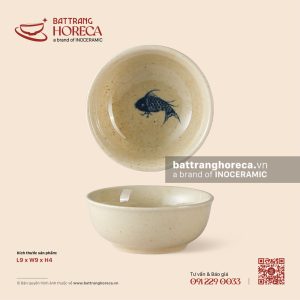 Bát (chén) mắm 9cm - Chép Lam