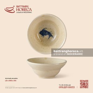 Bát (chén) mắm yêu 9cm - Chép Lam