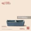 Bát (đĩa) gia vị chữ nhật 2 ngăn 14.5 x 7.5cm - Tinh Vũ