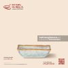 Bát (đĩa) gia vị chữ nhật lượn 10 x 6cm - Khói Lam