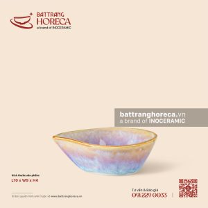 Bát (đĩa) gia vị giọt nước 10 x 9cm - Tuyết Hồng