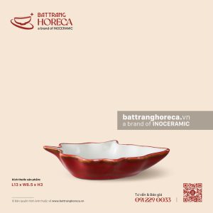 Bát (đĩa) gia vị lá 13 x 8.5cm - Minh Viên