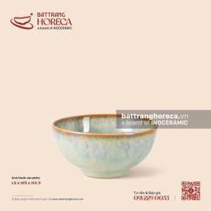 Bát (đĩa) gia vị mắm tròn 9cm - Khói Lam