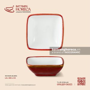 Bát (đĩa) gia vị mắm vuông 8cm - Minh Viên