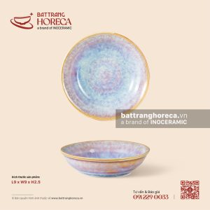 Bát (đĩa) gia vị muối tròn 9cm - Tuyết Hồng
