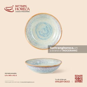 Bát (đĩa) gia vị muối tròn 9cm - Khói Lam