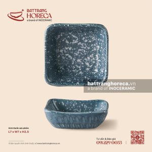 Bát (đĩa) gia vị muối vuông bé 7cm - Tinh Vũ