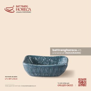 Bát (đĩa) gia vị muối vuông bé 7cm - Tinh Vũ