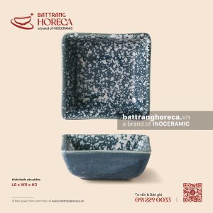 Bát (đĩa) gia vị muối vuông lớn 8cm - Tinh Vũ