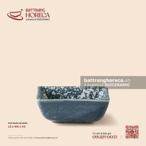 Bát (đĩa) gia vị muối vuông lớn 8cm - Tinh Vũ
