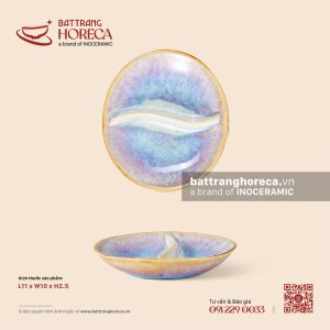 Bát (đĩa) gia vị oval 2 ngăn 11 x 10cm - Tuyết Hồng
