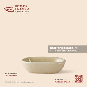 Bát (đĩa) gia vị thỏi vàng 8.5 x 5cm - Chép Lam