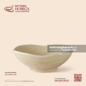 Bát vuông miệng lượn 12cm - Chép Lam