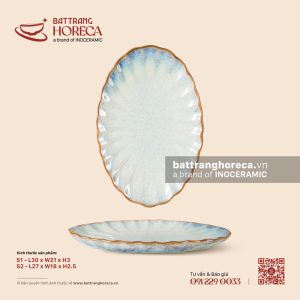 Đĩa bầu dục (oval) múi - Khói Lam