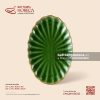 Đĩa bầu dục (oval) múi - Lục Bảo