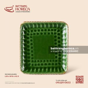 Đĩa bích quy 20 x 18cm - Lục Bảo