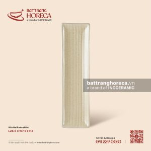 Đĩa chữ nhật vân chuối dài 28.5 x 7.5cm - Chép Lam