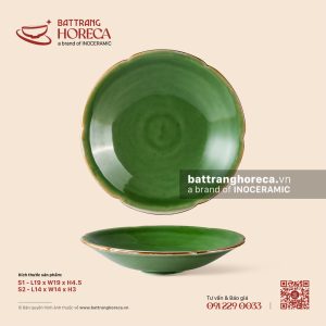 Đĩa hoa sâu - Lục Bảo