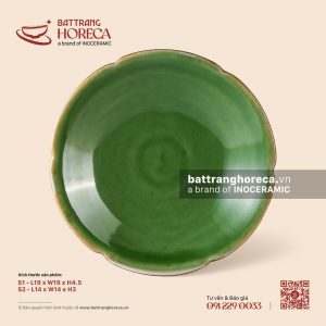 Đĩa hoa sâu - Lục Bảo