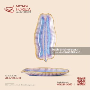 Đĩa lá chuối 29.5 x 13.5cm - Tuyết Hồng