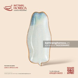 Đĩa lá chuối 29.5 x 13.5cm - Khói Lam