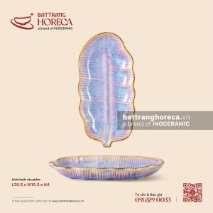 Đĩa lá chuối 30.5 x 15.5cm - Tuyết Hồng