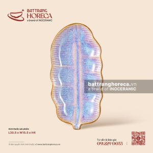 Đĩa lá chuối 30.5 x 15.5cm - Tuyết Hồng