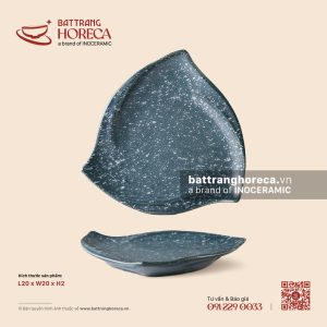 Đĩa tam giác lượn 20cm - Tinh Vũ