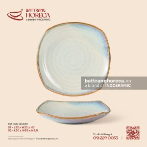 Đĩa vuông ảo 20cm - Khói Lam