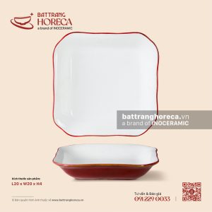 Đĩa vuông sâu lòng 20cm - Minh Viên