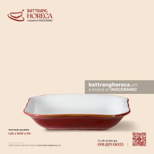 Đĩa vuông sâu lòng 20cm - Minh Viên