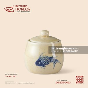 Hũ đựng gia vị (đường) bầu 7cm - Chép Lam