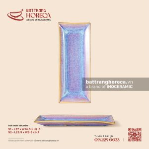 Khay chữ nhật sâu dài - Tuyết Hồng