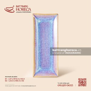 Khay chữ nhật sâu dài - Tuyết Hồng