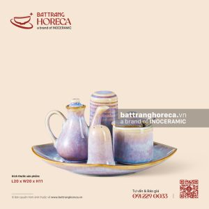 Khay vuông đựng hũ gia vị 20cm - Tuyết Hồng