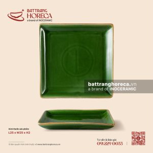 Khay vuông 25cm - Lục Bảo