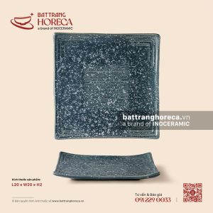 Khay vuông kẻ 20cm - Tinh Vũ