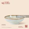 Tô (bát) nông chân cao 15cm - Khói Lam