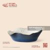 Bát bầu dục (oval) miệng lượn 20 x 18cm - Ngọc Thạch