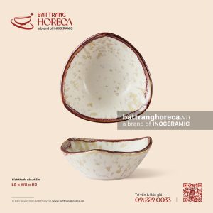 Bát (chén) chấm tam giác 8cm - Sương Ngà
