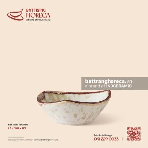 Bát (chén) chấm tam giác 8cm - Sương Ngà
