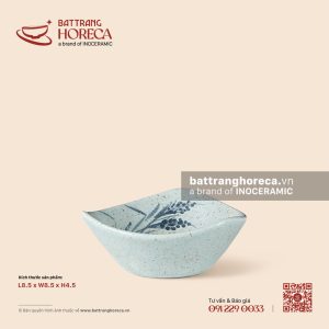 Bát (đĩa) mắm tam giác 8cm - Bông Lau