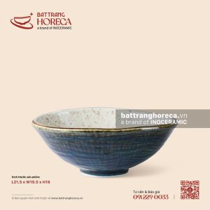 Bát méo (kiểu Nhật) 21.5 x 19.5cm - Ngọc Thạch
