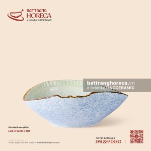 Bát miệng lượn 26cm - Rêu Phong